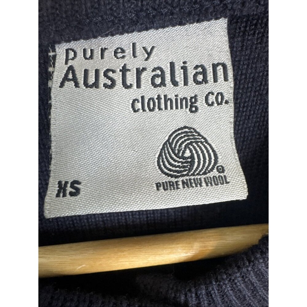 Purely Australian Women‎ XS 100% Merino Wool Cardigan Kangaroo Pattern Australia - Picture 3 of 7